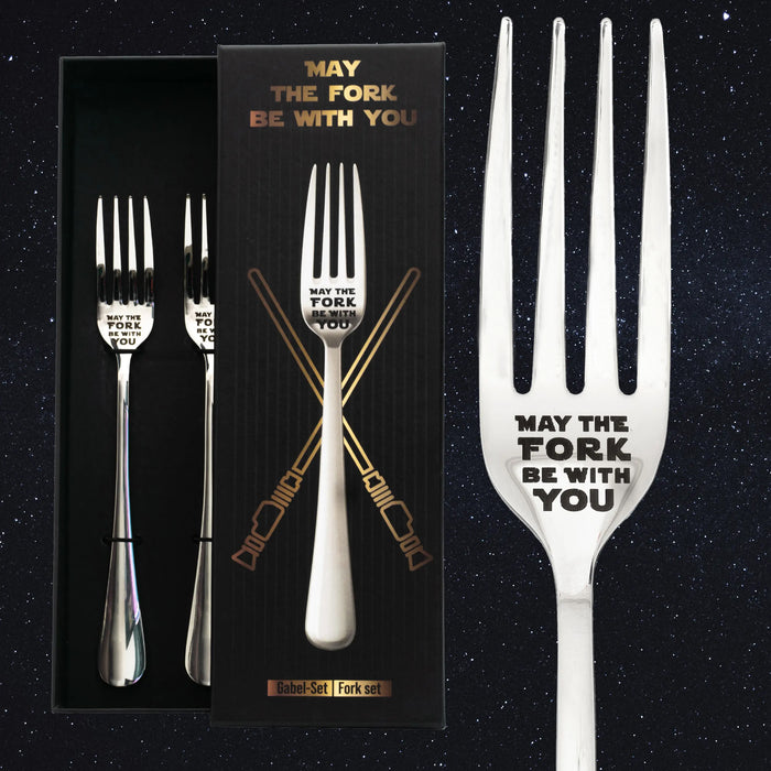 Fourchette "May the fork be with you" (que la fourchette soit avec toi)